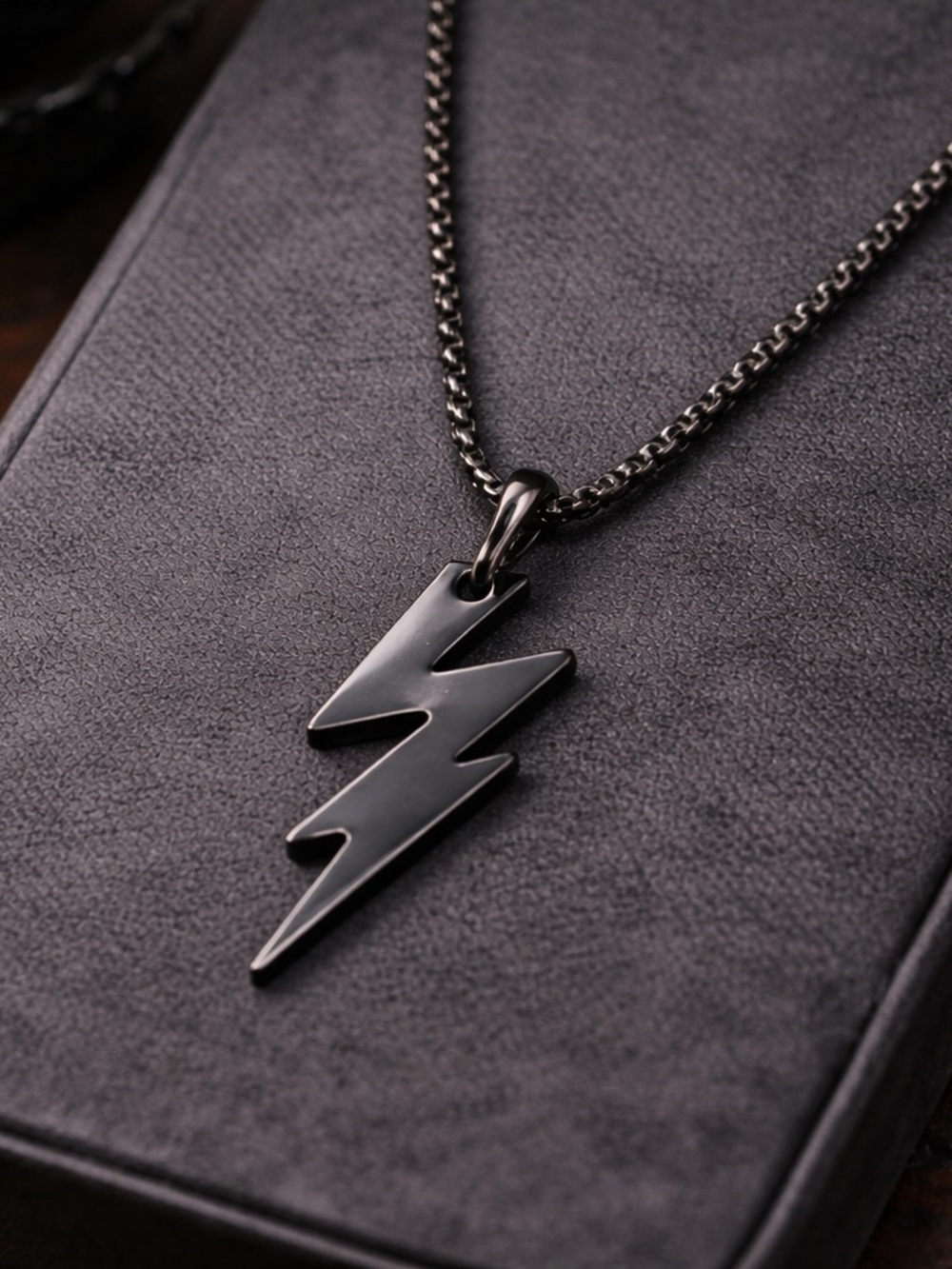 paparazzi Black Lightning Bolt Necklace